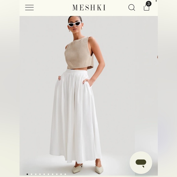 Meshki Dresses & Skirts - Meshki White Maxi Skirt